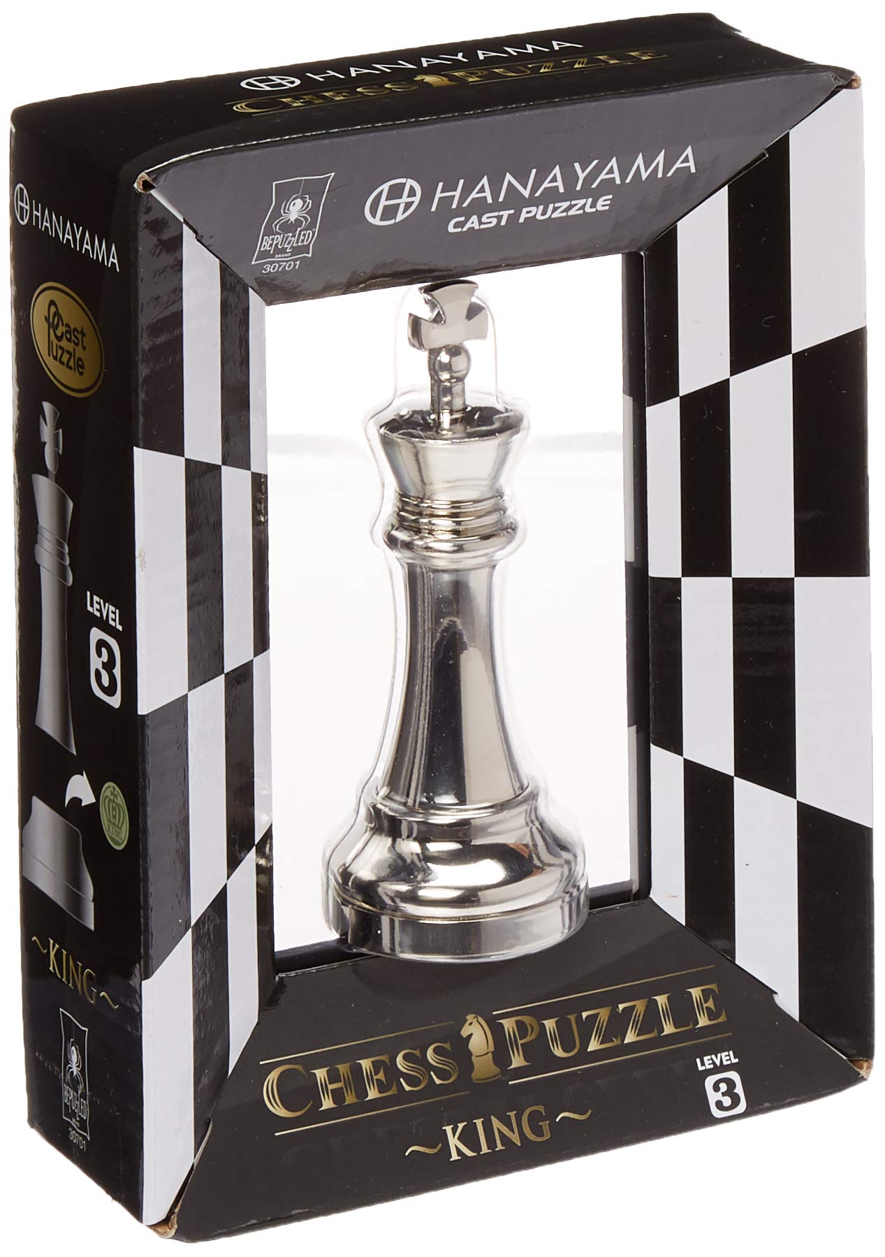 Amazon.com: BePuzzled Hanayama Metal Cast King Chesspiece Puzzle